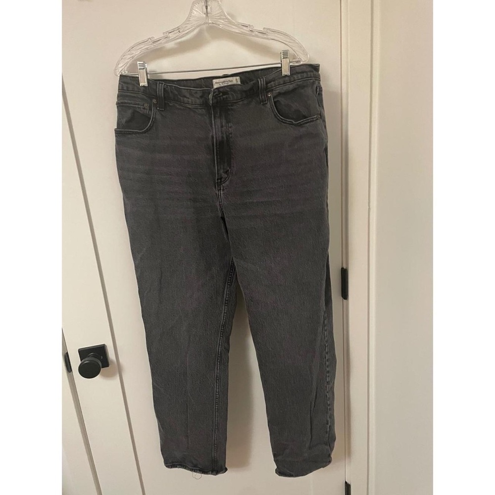Abercrombie & Fitch Women's Gray Straight Jeans